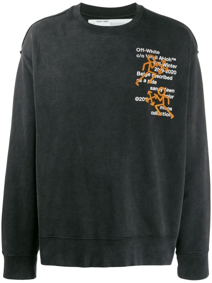 Off-white Printed Logo Sweatshirt - Black