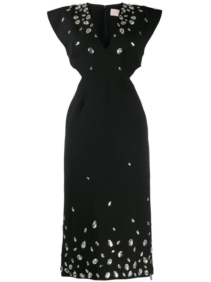 Christopher Kane Crystal Gem Dress - Black