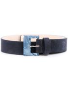 B-low The Belt Marble Buckle Belt - Blue