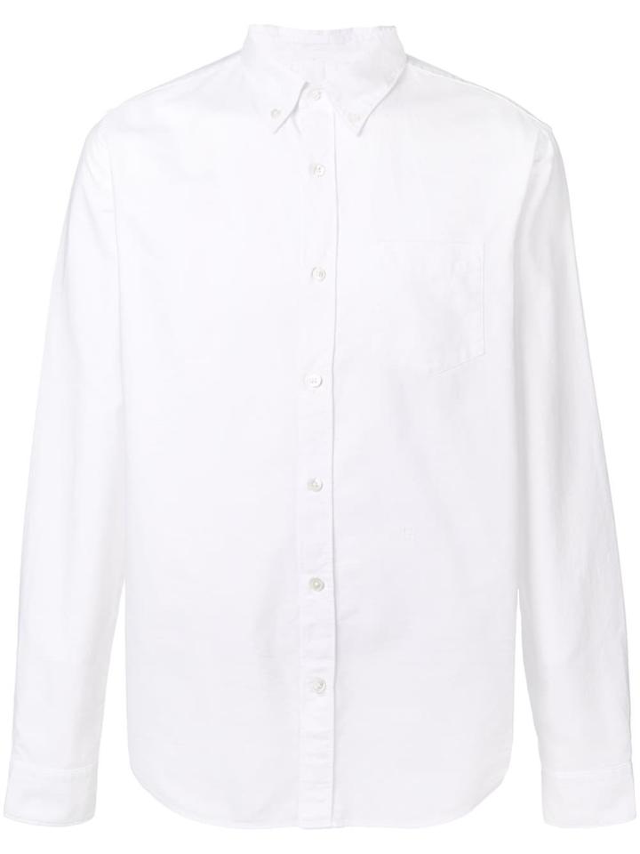 Closed Button-down Oxford Shirt - White