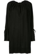 Reinaldo Lourenço Vestido Curto Manga Longa - Black