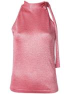 Missoni Lurex Knit Halter Top - Pink