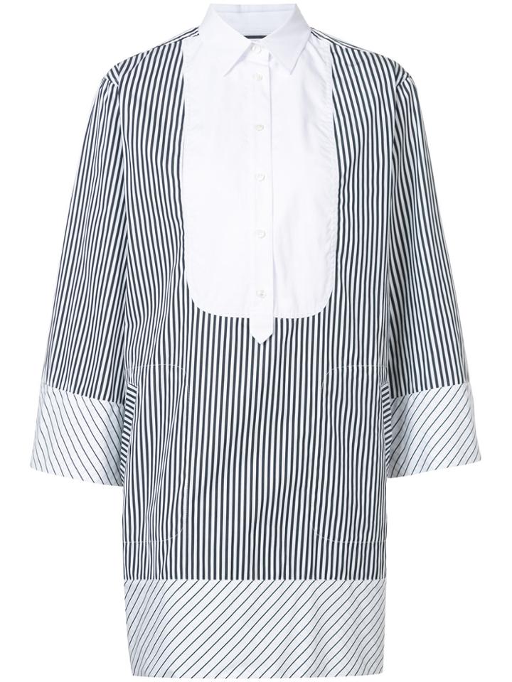 Barbara Bui Striped Print Mini Dress - Blue