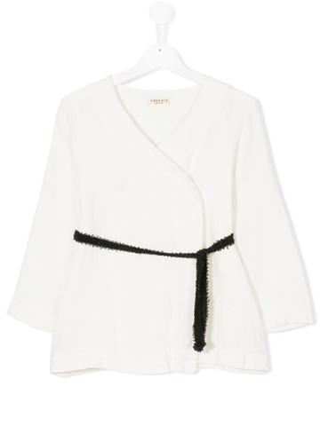 Essence Kids Belted Top - White