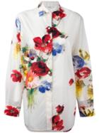 Céline Floral Print Shirt, Women's, Size: 38, White, Polyamide