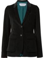 Gabriela Hearst Round Hem Long Blazer, Women's, Size: 40, Blue, Cupro/cotton/spandex/elastane