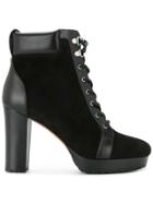 Veronica Beard Axel Lace-up Boots - Black