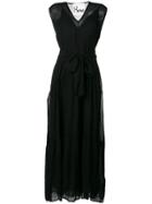8pm Belted Maxi Dress - Black