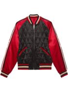 Gucci Reversible Acetate Bomber Jacket - Red