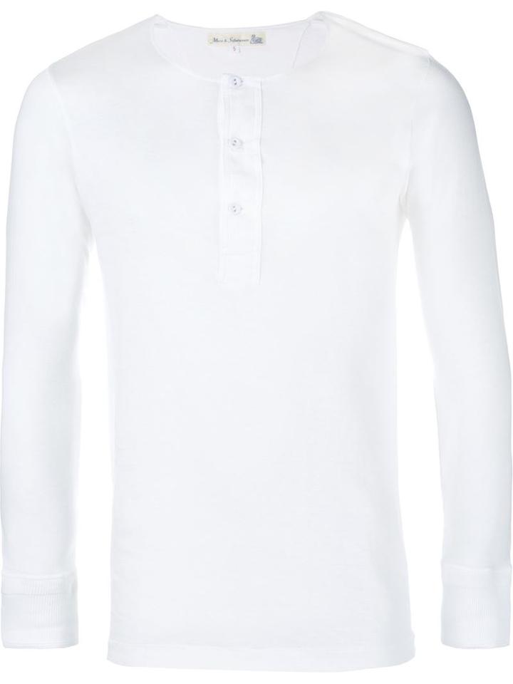 Merz B. Schwanen Henley Cotton-blend Shirt