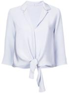Peter Cohen Tie Front Shirt - Blue
