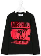Moschino Kids - Question Mark Logo Sweatshirt - Kids - Cotton/spandex/elastane - 8 Yrs, Black