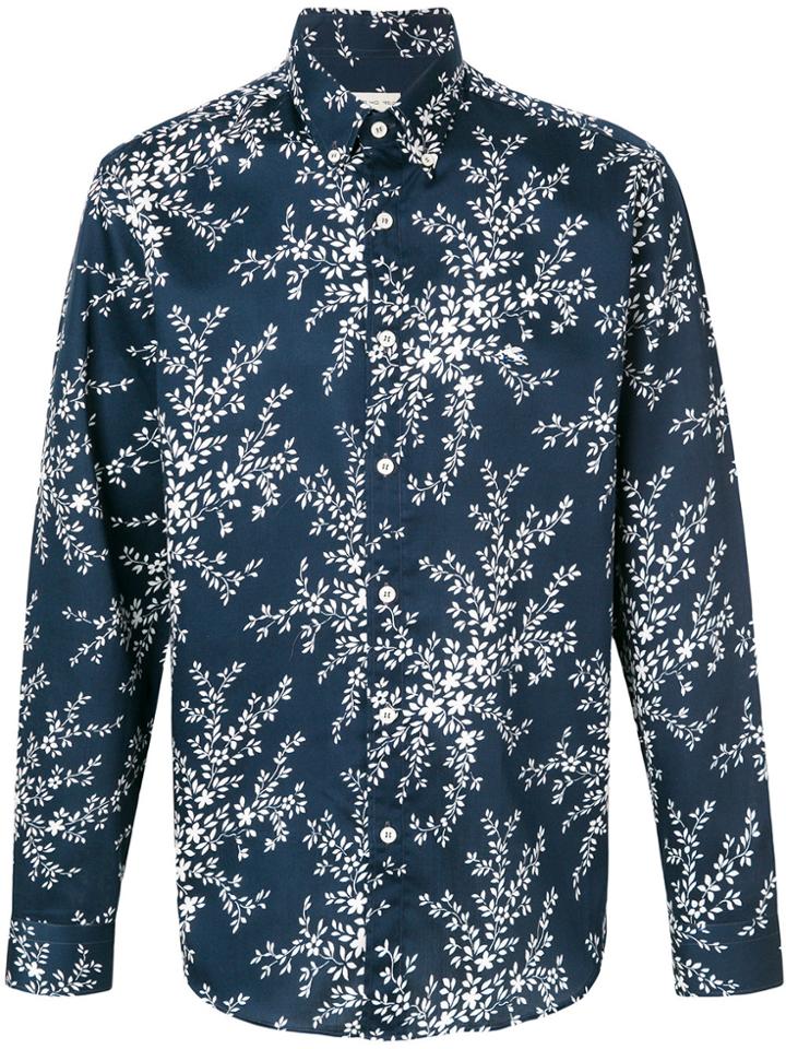 Etro Floral Print Button-down Shirt - Blue