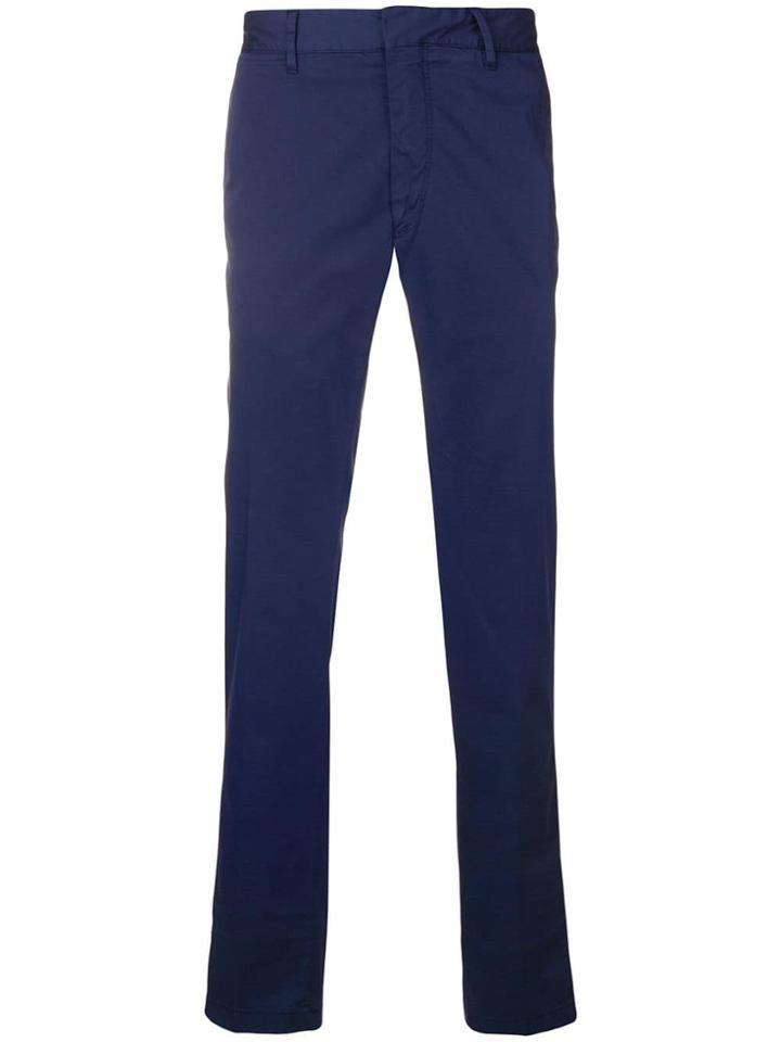 The Gigi Straight-leg Trousers - Blue