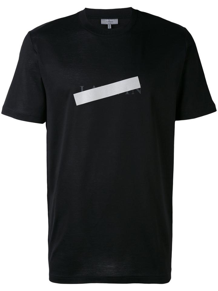 Lanvin Reflective Panel Logo T-shirt - Black