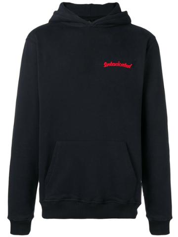 Intoxicated Logo Embroidered Hoodie - Black
