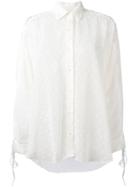 Iro Tweed Detail Shirt, Women's, Size: 34, White, Polyester