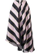 Apiece Apart Asymmetric Striped Skirt - Purple