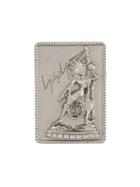Yohji Yamamoto Pre-owned 2000s Goddess Rectangular Brooch - Silver