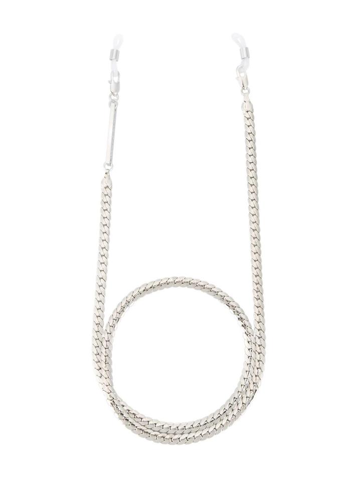 Frame Chain My Face Or Yours Flat Curb Glasses Chain - Metallic