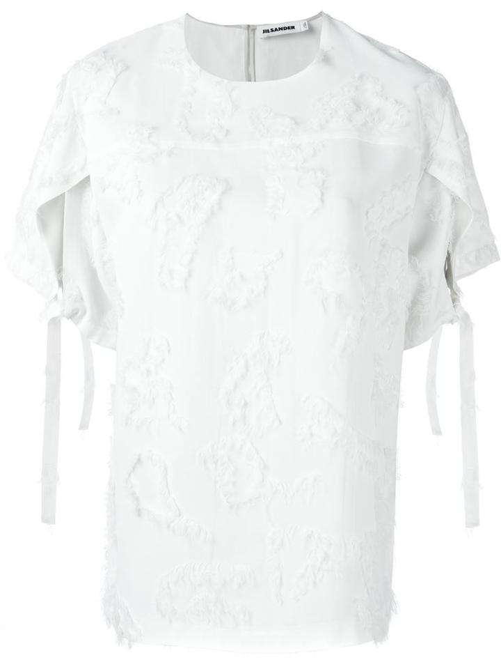 Jil Sander Textured Round Neck Top