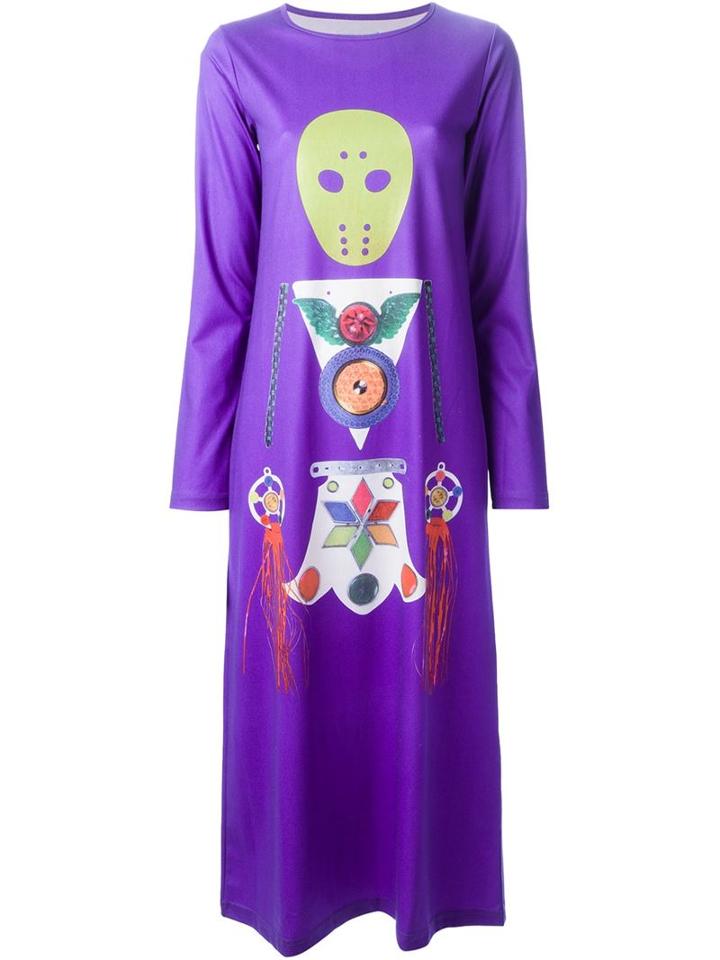 Walter Van Beirendonck Vintage 'believe' Alien Print Dress