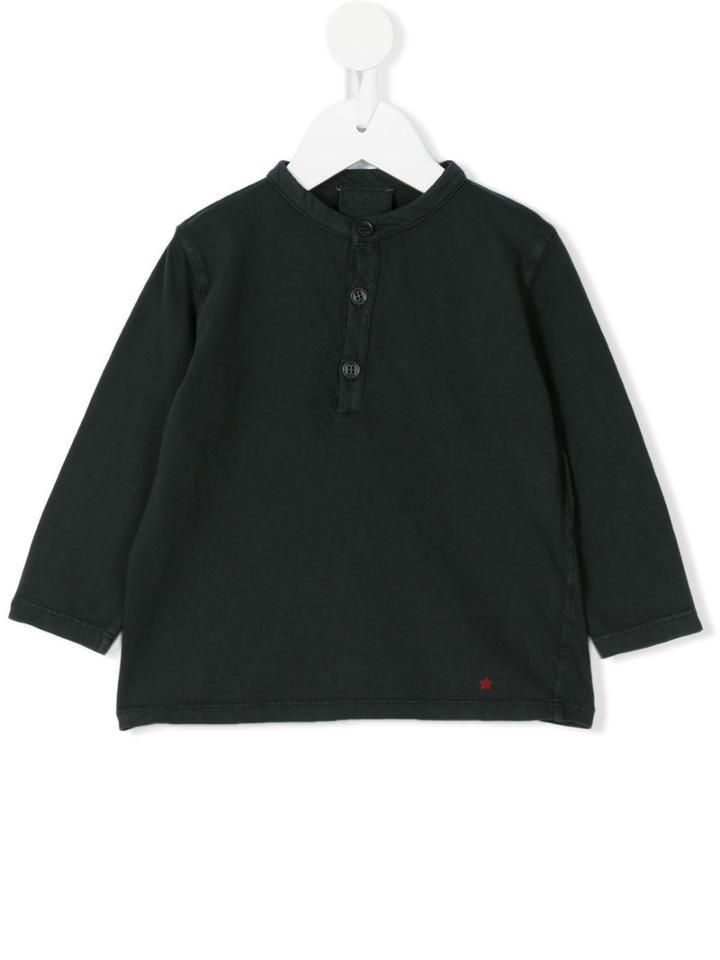 Douuod Kids - Henley Shirt - Kids - Cotton - 18 Mth, Black