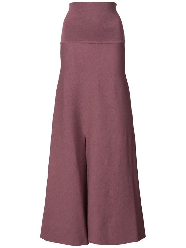 Lemaire High-waisted Flared Skirt - Pink & Purple