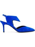 Nicholas Kirkwood Leda Pumps, Women's, Size: 38.5, Blue, Leather/suede