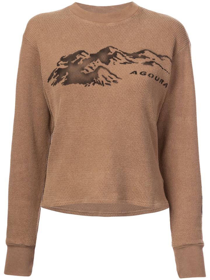 Yeezy Season 6 Printed Thermal Sweater - Brown