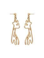Malaika Raiss Gold Plated Giraffe Earrings - Metallic