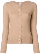 Ines De La Fressange Cashmere Fitted Cardigan - Nude & Neutrals