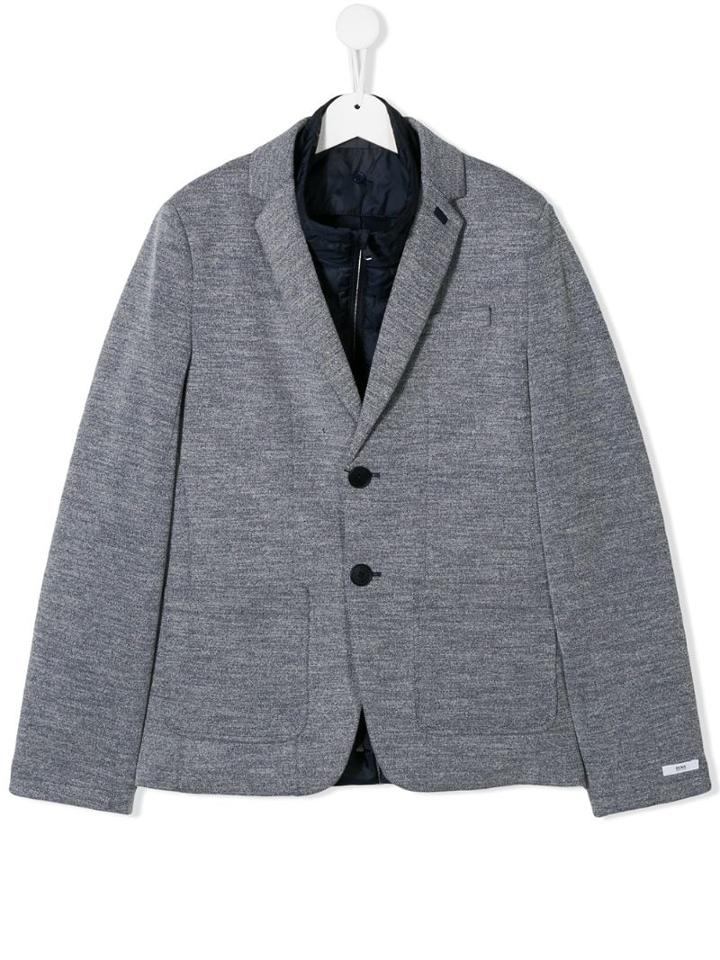 Boss Kids Teen Fitted Blazer - Blue