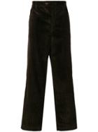 Aries Corduroy Wide Leg Trousers - Brown