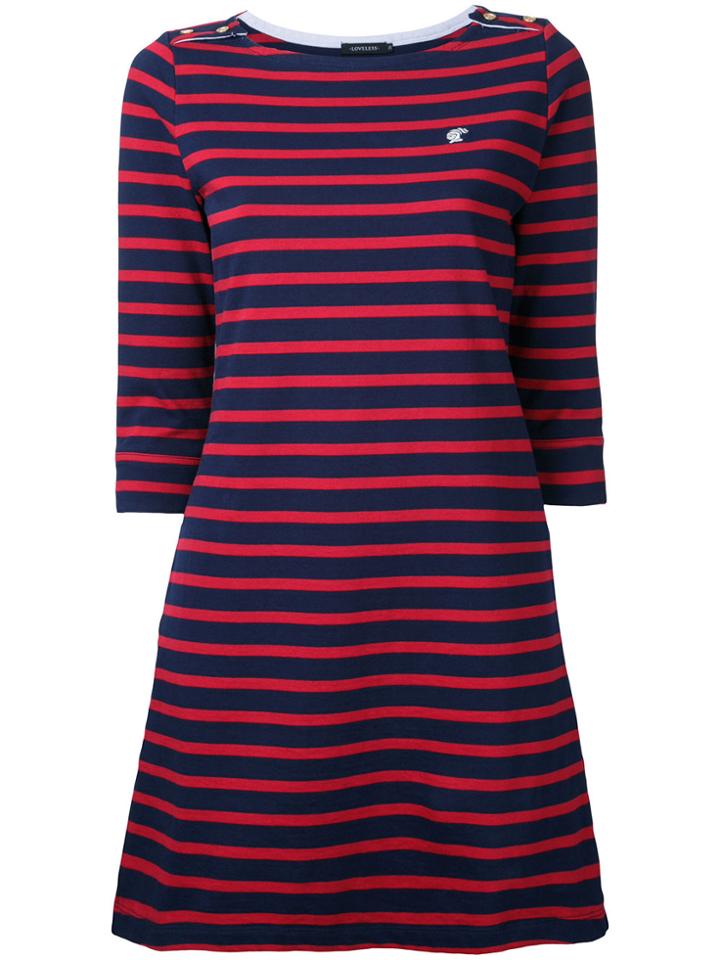 Loveless Striped Dress - Blue