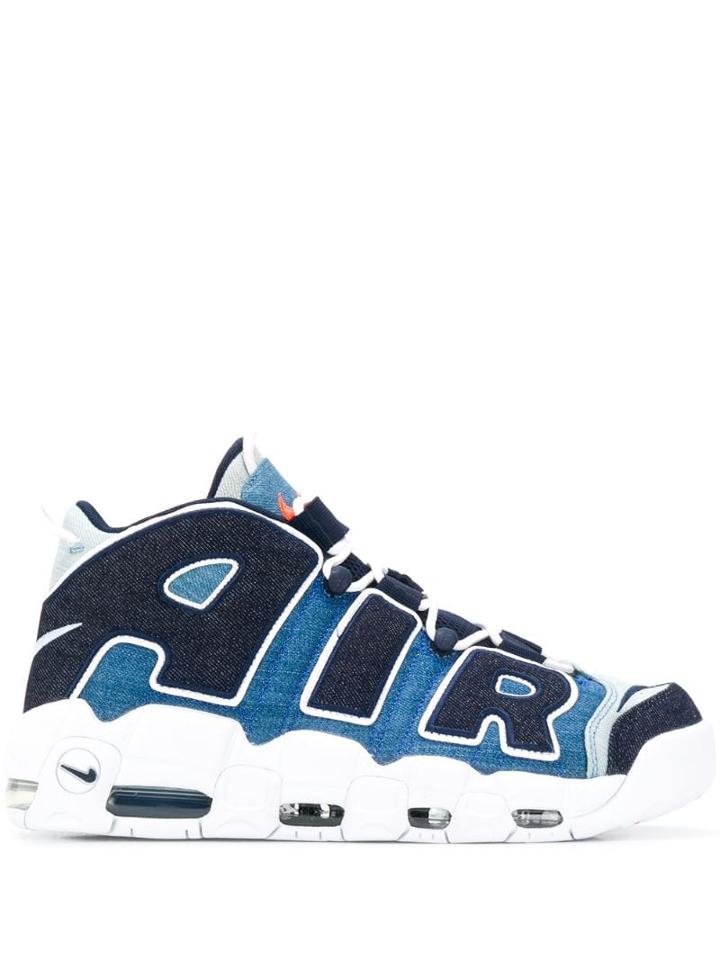 Nike Air More Uptempo '96 Qs Denim Sneakers - Blue
