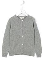 Cashmirino Round Neck Cardigan, Girl's, Size: 6 Yrs, Grey
