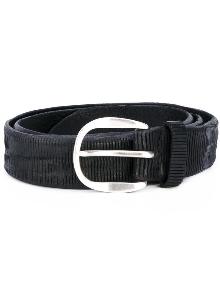 Orciani - Textured Belt - Men - Leather - 105, Black, Leather