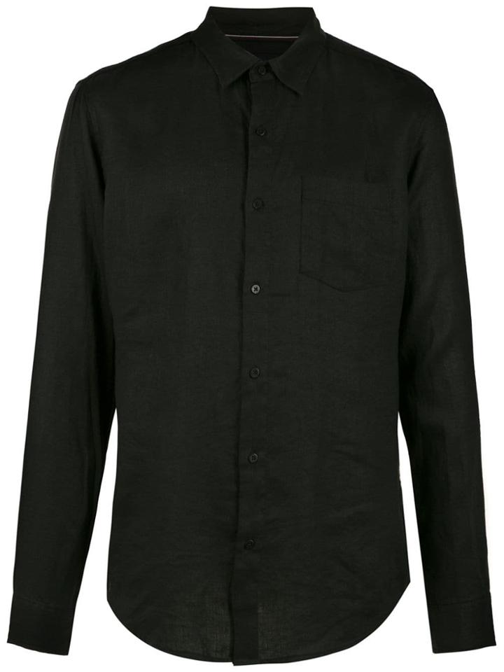 Osklen Long Sleeved Linen Shirt - Black
