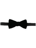 Saint Laurent Velvet Bow Tie - Black