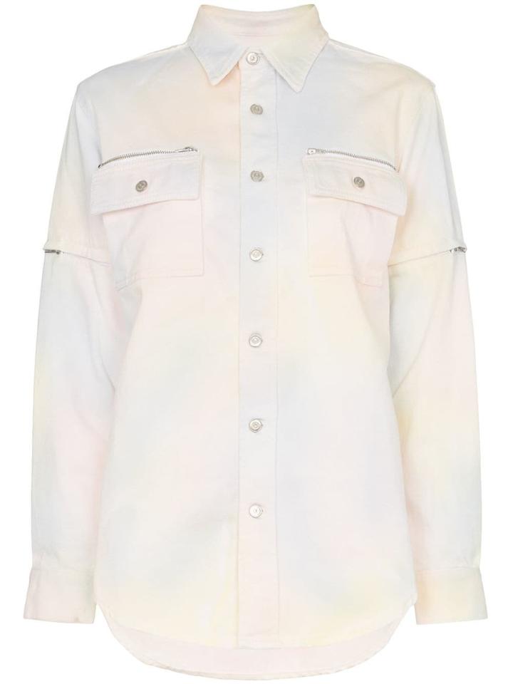 Ganni Hopewell Tie-dye Denim Shirt - 981 Rainbow
