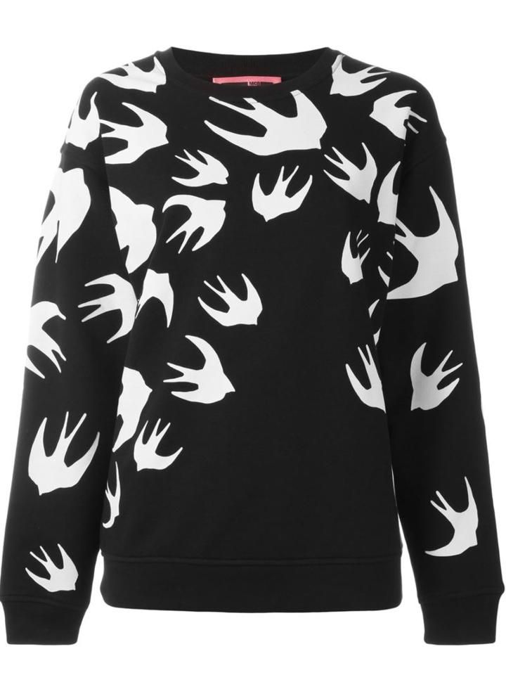 Mcq Alexander Mcqueen Swallow Swarm Print Sweatshirt