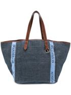 Jw Anderson Contrast Handle Shopper Bag - Blue