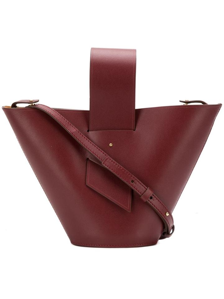 Carolina Santo Domingo Bucket Shoulder Bag - Red