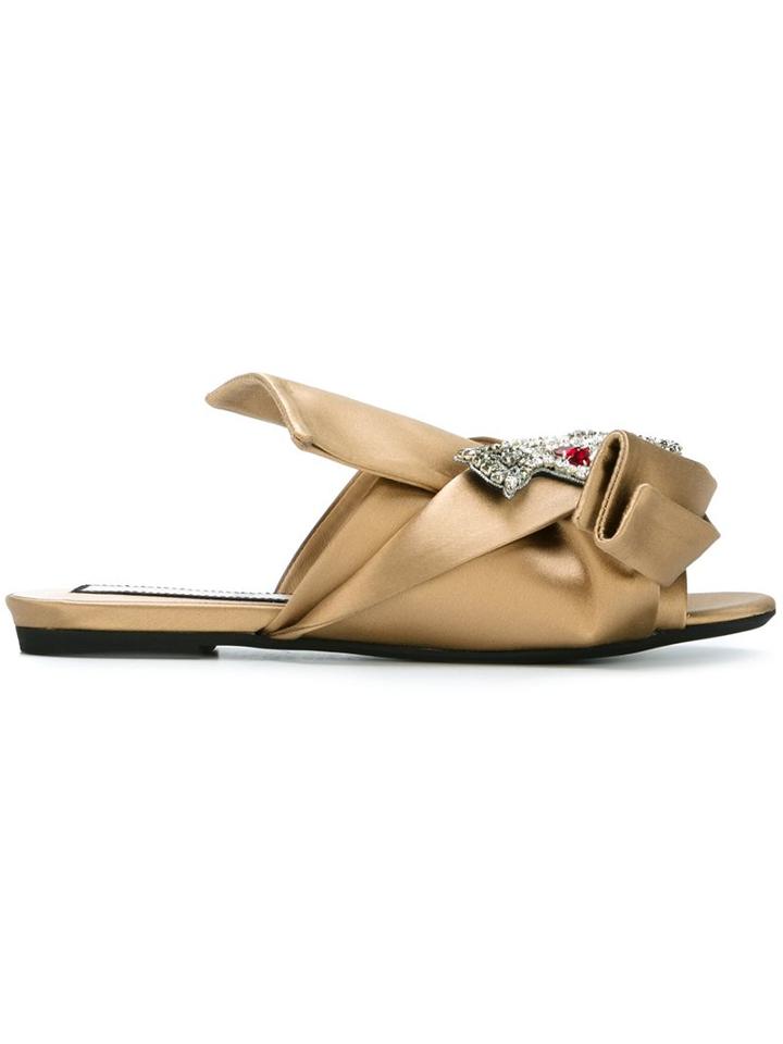No21 Knot Detail Embellished Sandals