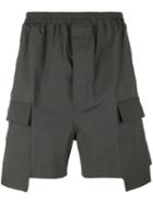 Rick Owens Deconstructed Cargo Shorts, Men's, Size: 48, Green, Cotton/rubber