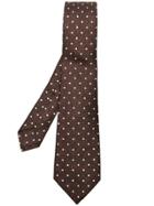 Kiton Dotted Tie - Brown
