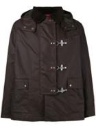 Fay Toggle Fastening Hooded Jacket - Brown