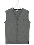 Armani Junior - Logo Tank Top - Kids - Cotton/wool - 14 Yrs, Grey