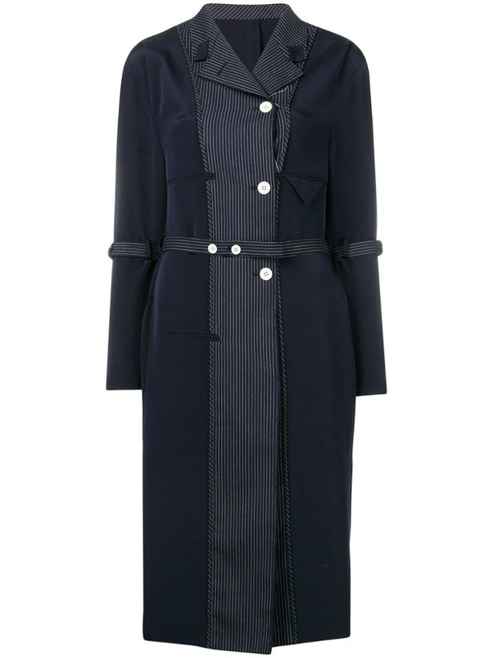 Thom Browne Inside-out Coat Lining Dress - Blue